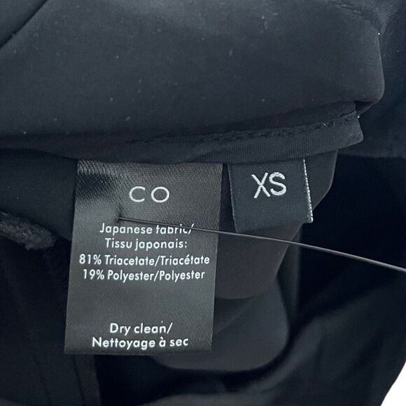 Co Essentials Cigarette Trousers Black Women’s Size XS Cropped Stretch Crepe Pan - Picture 12 of 12